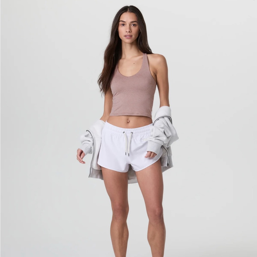 Vuori zion rose heather halo performance crop Top tank 2.0